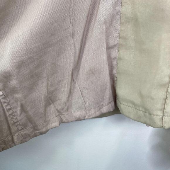 Gracia Pink Cream Oversized V-Neck Pullover Top Women's Size Small S - Picture 4 of 7